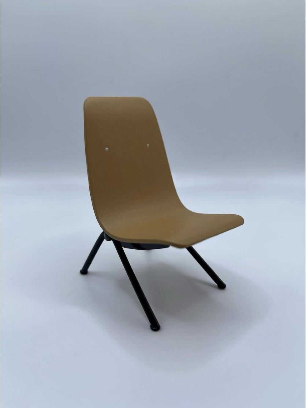 1:12 Scale Prouve Antony Chair Miniature -  Mid Century Modern Mini Chair